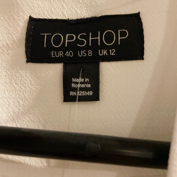 NWT White Topshop Blazer - Picture 3 of 4